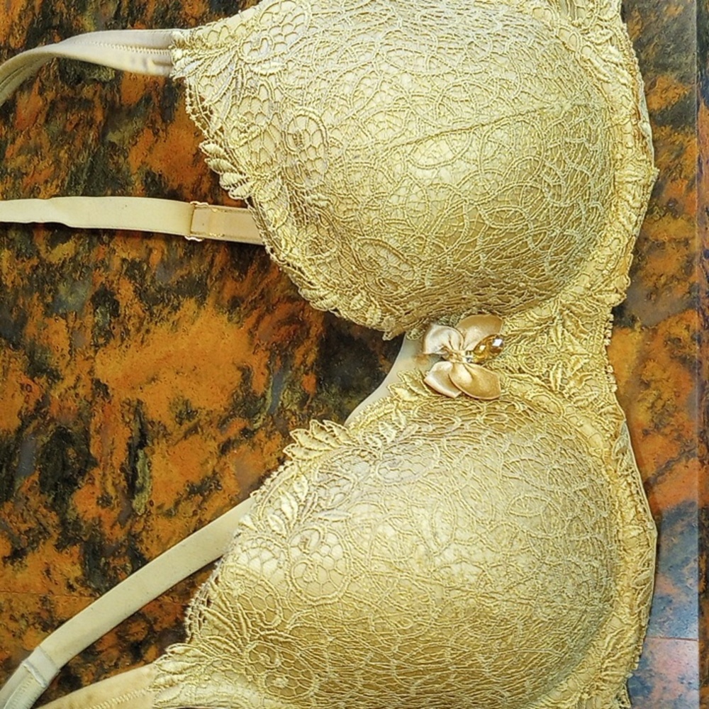 Soma Gold Lace Bra